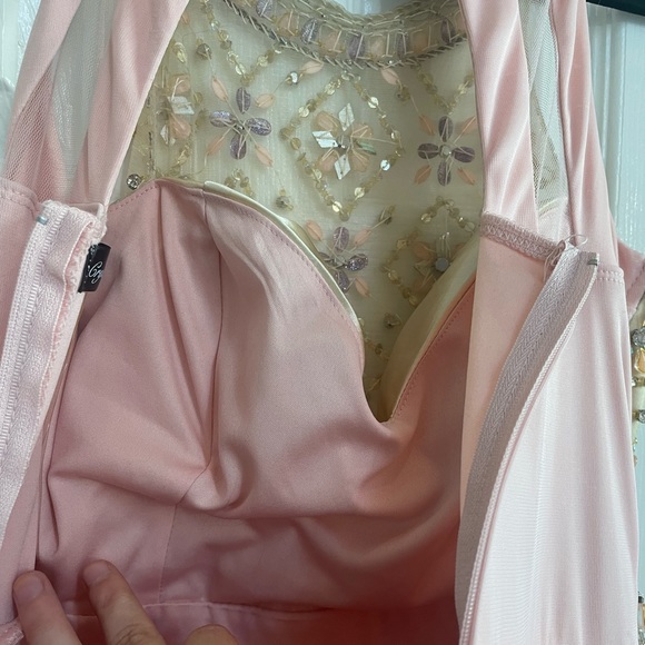 Baby Pink and Crystal Mini Dress - Picture 6 of 6